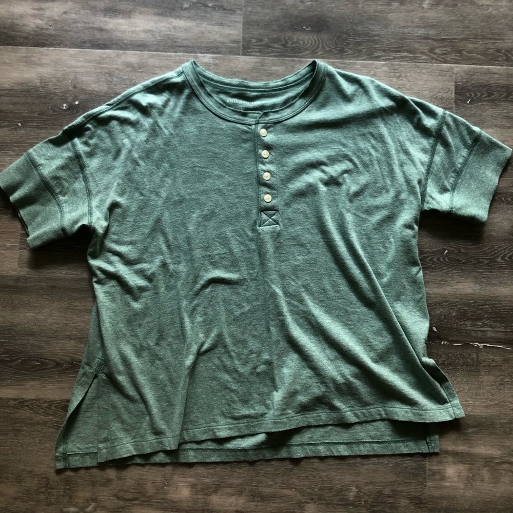 American Eagle Henley Tee